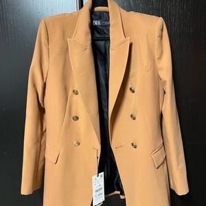 NWT Zara Mustard Blazer - Large